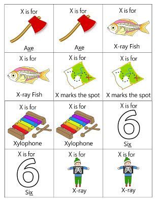 Teaching X Words for Kindergarten .